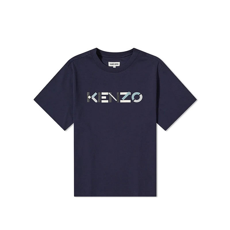 KENZO 高田贤三 男士海军蓝印花lo...