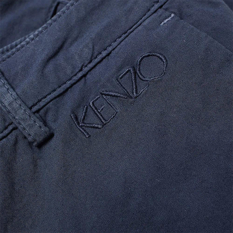 KENZO 高田贤三 男士刺绣logo五分裤短裤 5PA600 1TF 77