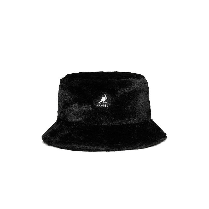 KANGOL 男士黑色人造皮毛礼帽 K4370-SB002