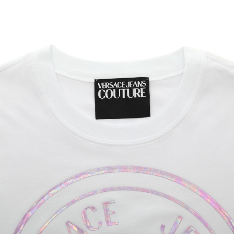 VERSACE JEANS COUTURE/范思哲牛仔女士短袖T恤72HAHP01CJ06P